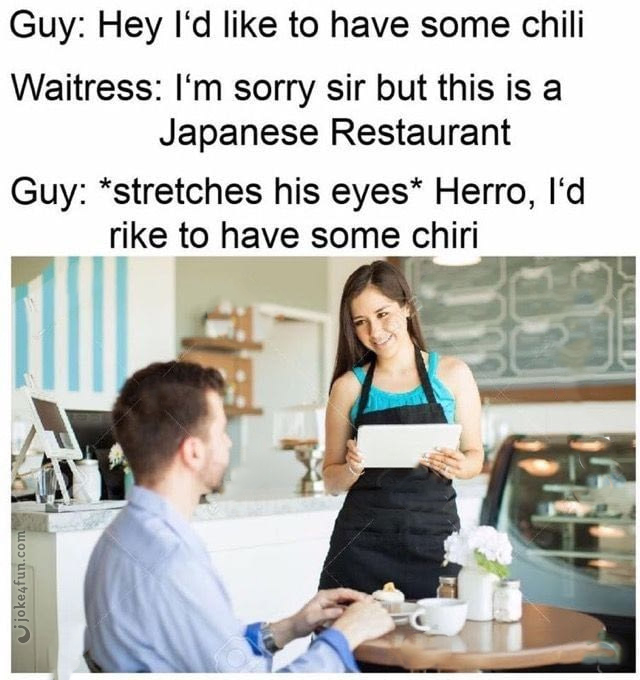 Joke4Fun Memes: Japanese restaurant