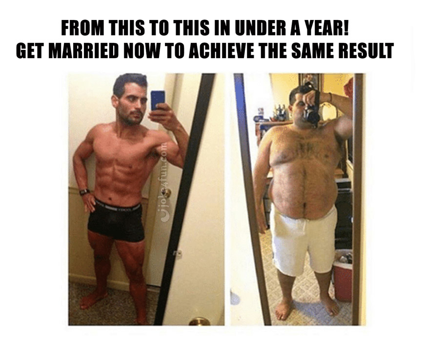 Joke4Fun Memes: Before and after marriage
