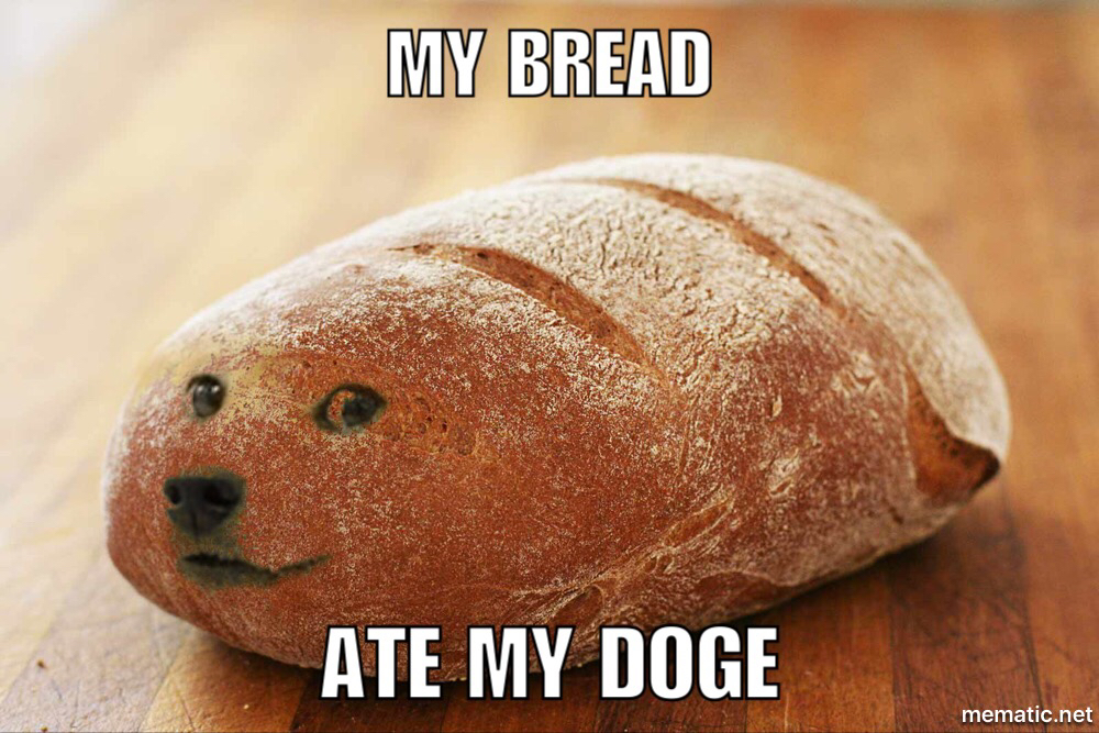 Funny Memes: DOGE BREAD.