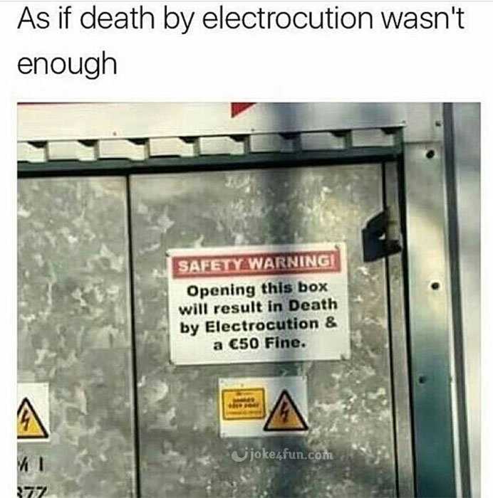 Joke4Fun Memes Safety Warning!
