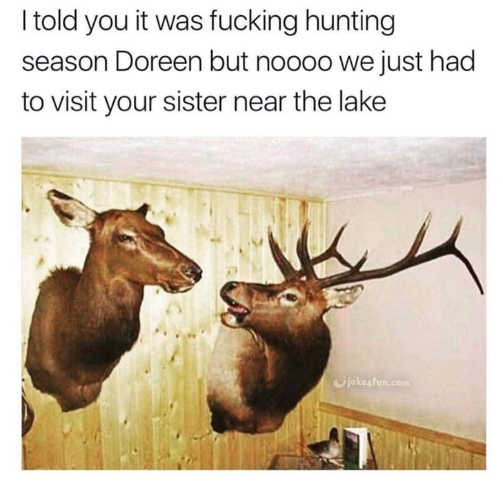 Joke4Fun Memes: Hunting season